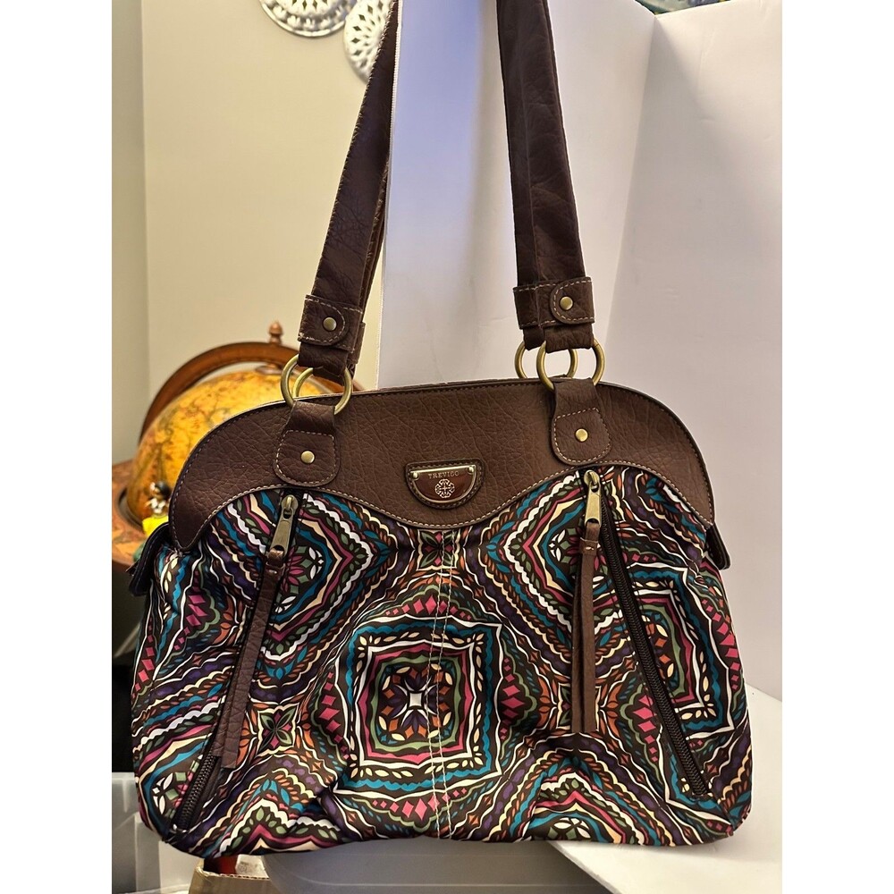 Treviso Pasley Small Tote/Handbag Italian Design Many pockets with Zippers